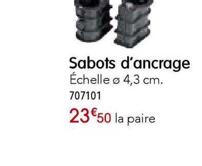 sabots d'ancrage