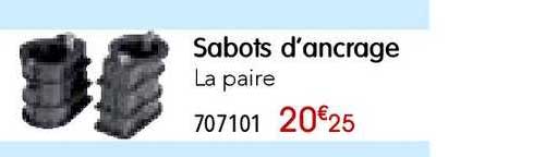 sabots d'ancrage