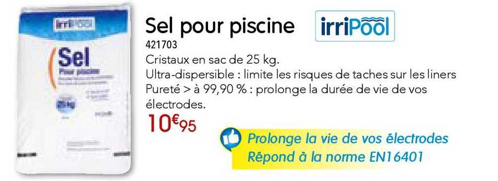 sel pour piscine irripool