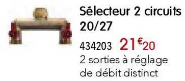 sélecteur 2 circuits 20 27