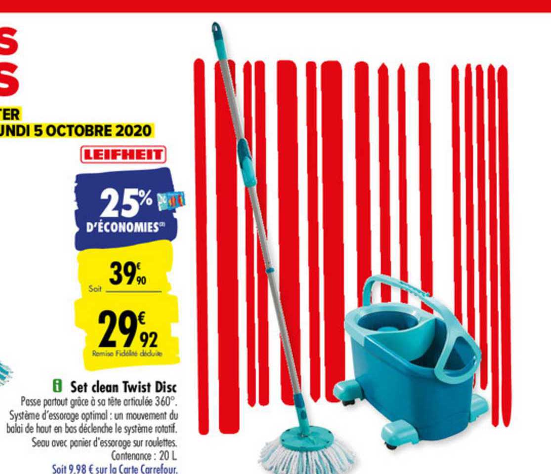 set clean twist disc leifheit