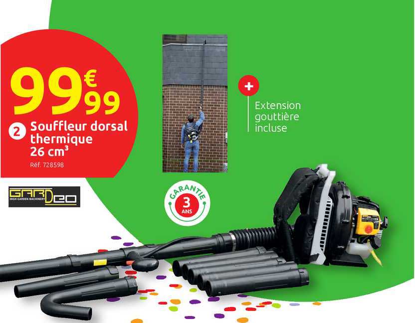 Souffleur Dorsal Thermique 26 Cm3