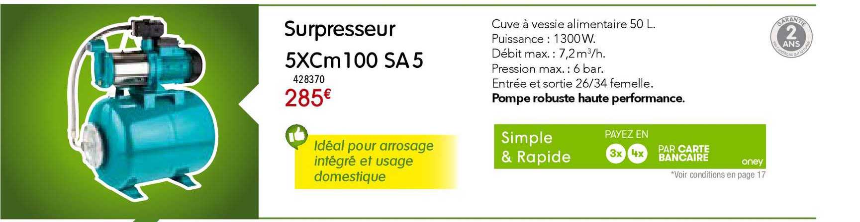 surpresseur 5xcm 100 sa5