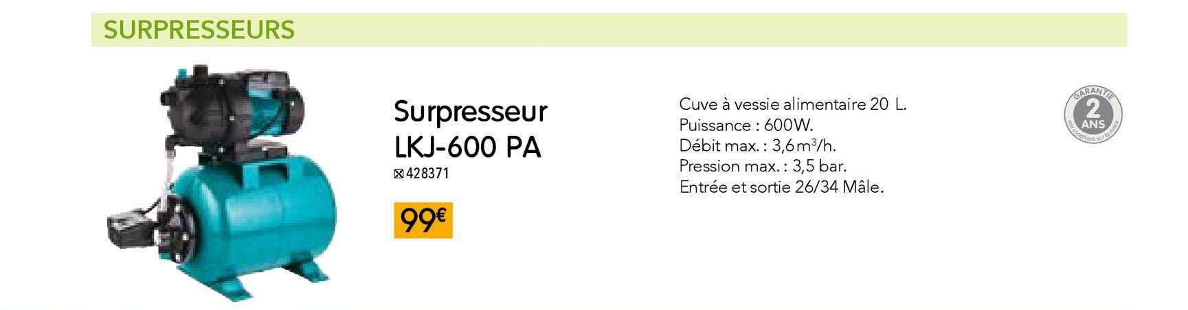 Surpresseur Lkj 600 Pa