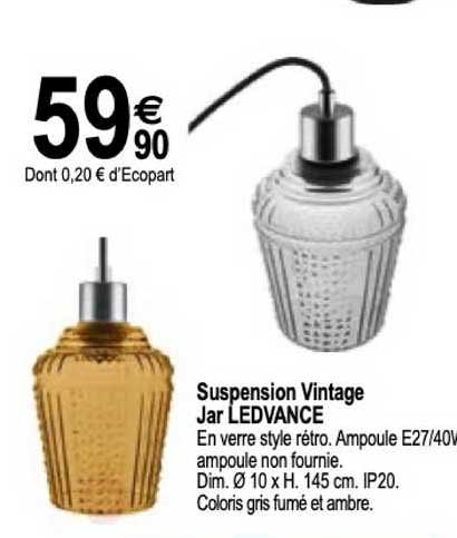 suspension vintage jar ledvance