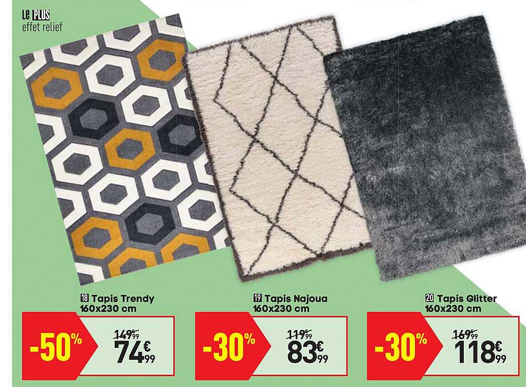 tapis trendy 160x230 cm tapis najoua 160x230 cm tapis glitter 160x230 cm