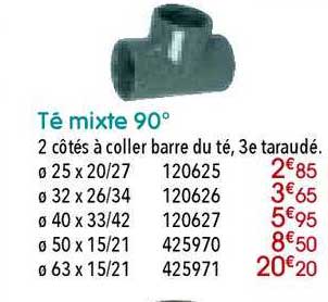 té mixte 90°