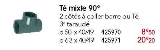 té mixte 90°