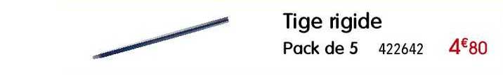 tige 	rigide pack de 5