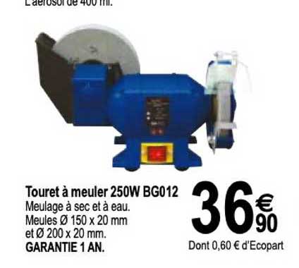 touret à meuler 250w bg012