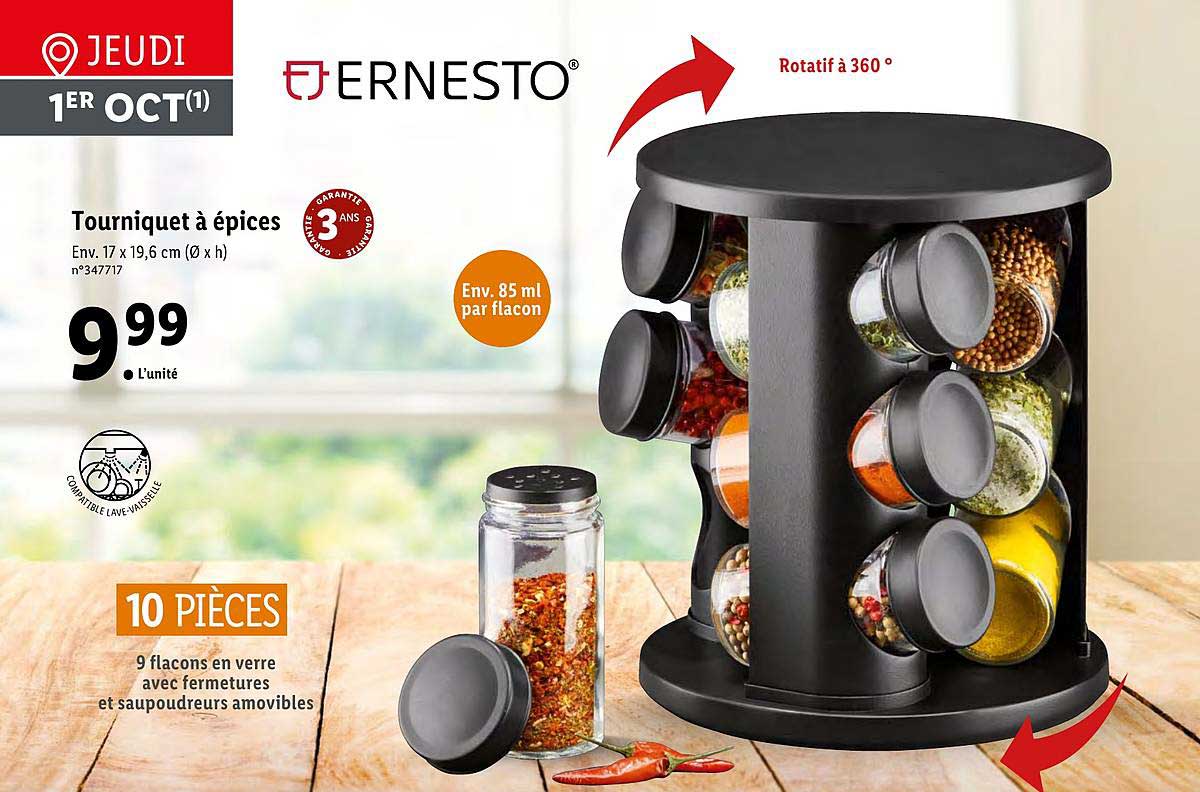 tourniquet à épices ernesto