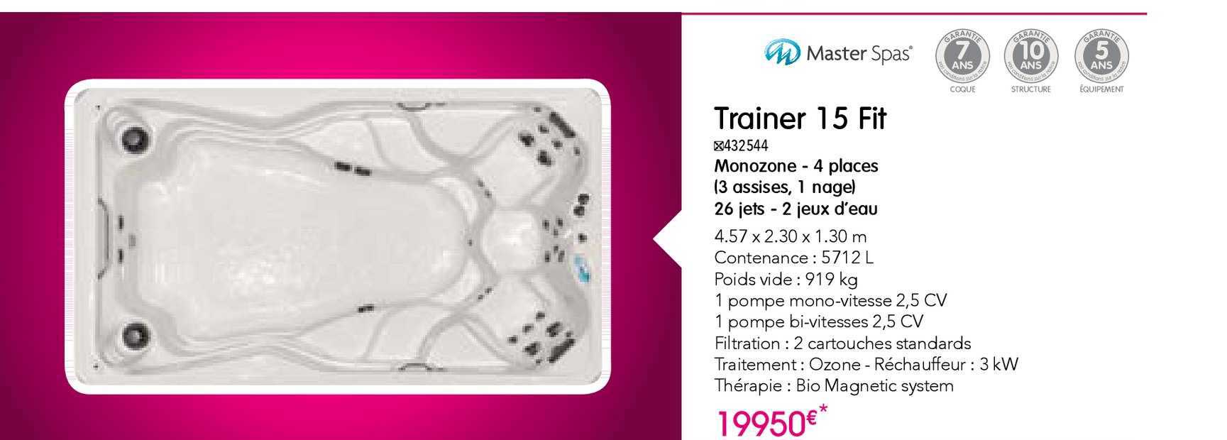 trainer 15 fit master spas