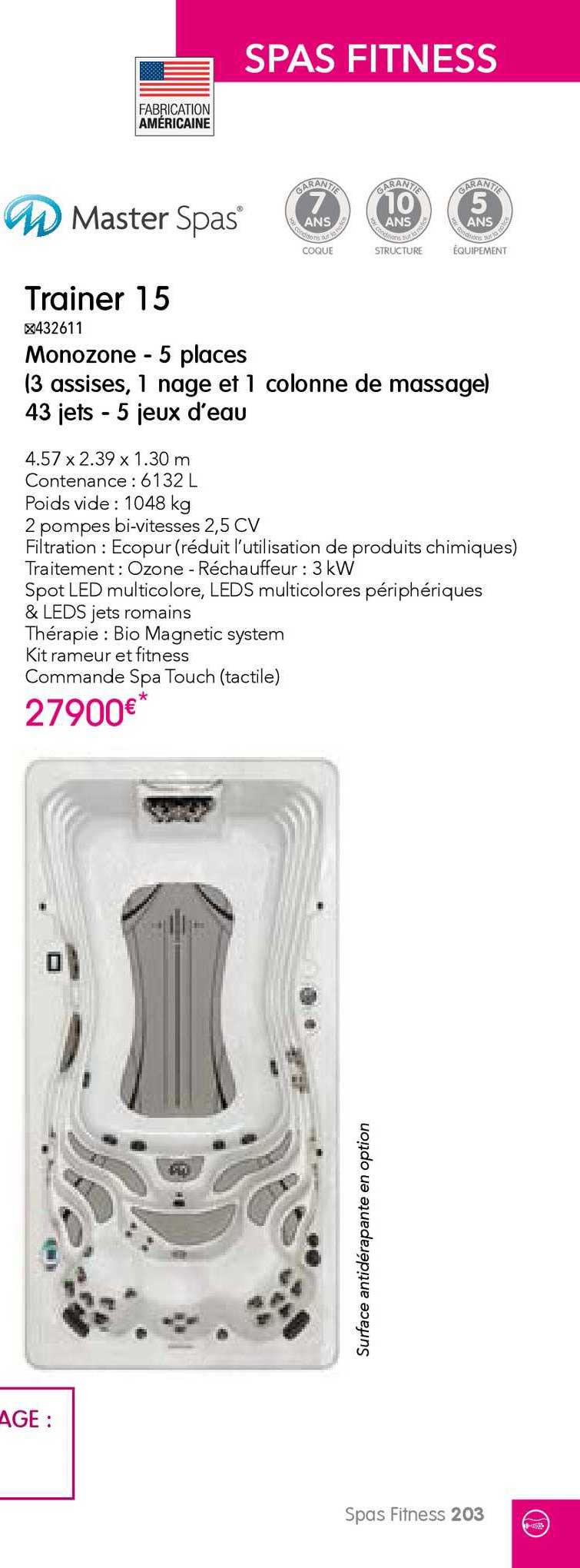 trainer 15 master spas