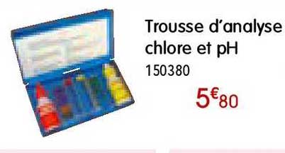 trousse d'analyse chlore et ph
