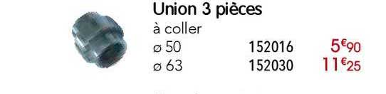 union 3 pièces