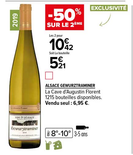 alsace gewurztraminer la cave d'augustin florent 2019