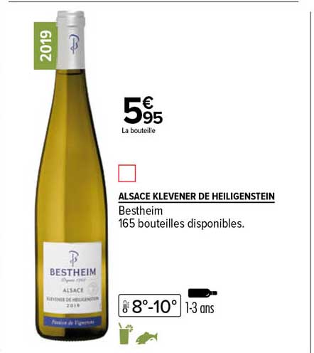 alsace klevener de heiligenstein bestheim 2019