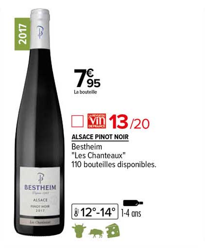 alsace pinot noir bestheim "les chanteaux"