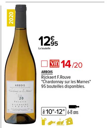 arbois rijckaert f. rouve "chardonnay sur les marnes" 2020