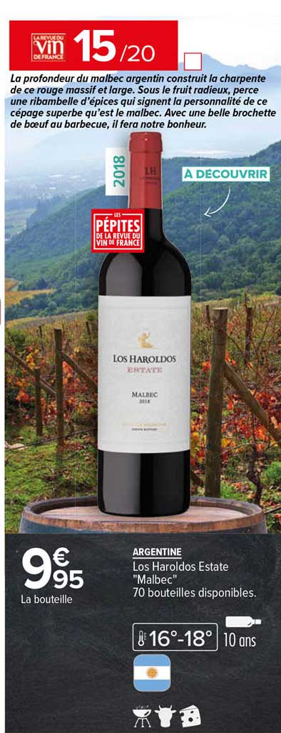 argentine los haroldos estate "malbec"