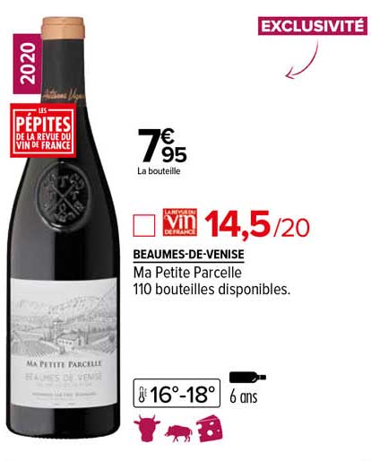 beaumes-de-venise ma petite parcelle 2020