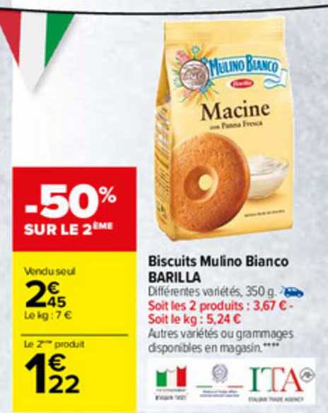 biscuits mulino bianco barilla