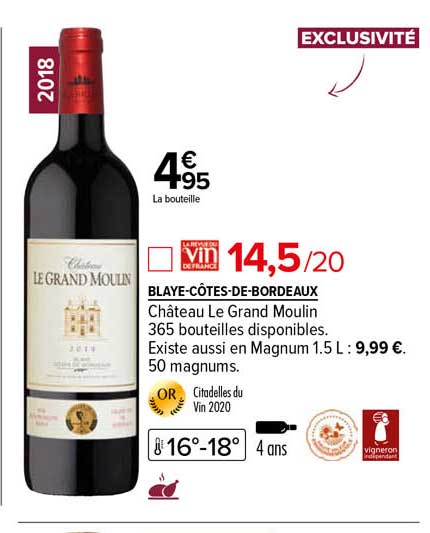 blaye-côtes-de-bordeaux château le grand moulin