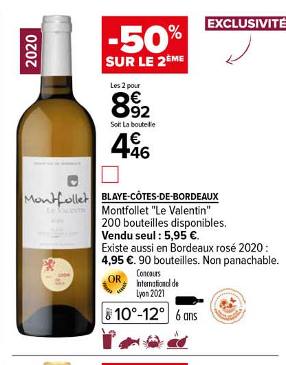 blaye-côtes-de-bordeaux montfollet "le valentin"