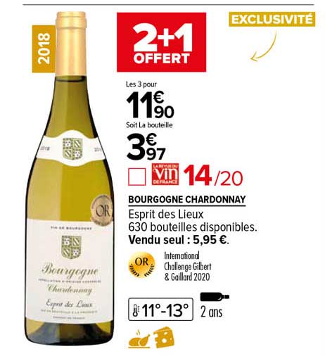 bourgogne chardonnay esprit des lieux 2018