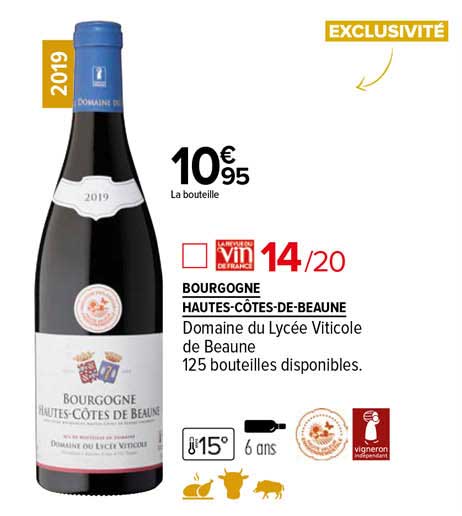 bourgogne hautes-côtes-de-beaune domaine du lycée viticole de beaune 2019
