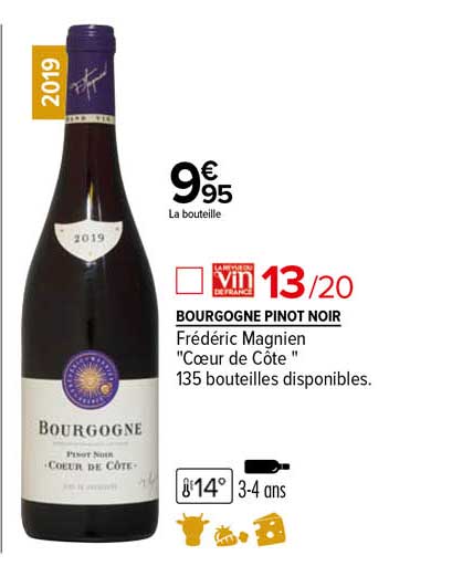 bourgogne pinot noir frédéric magnien "cœur de côte"