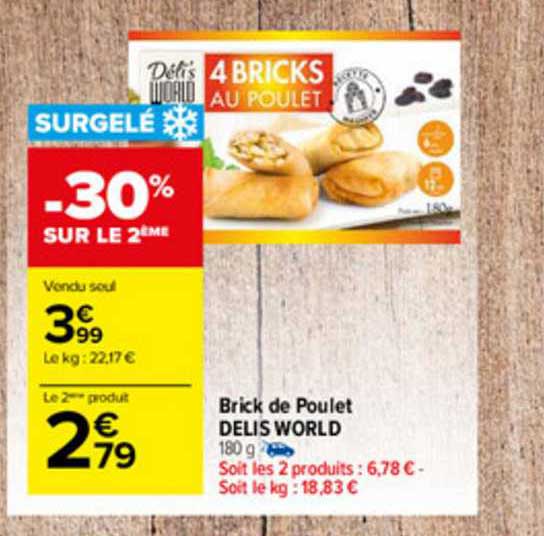 brick de poulet delis world