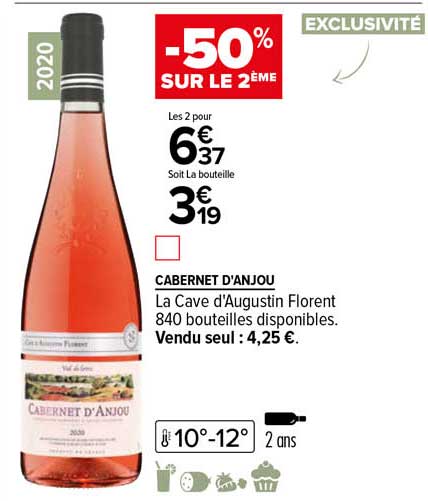 cabernet d'anjou la cave d'augustin florent