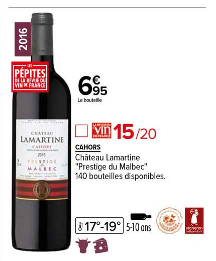 cahors château lamartine "prestige du malbec"