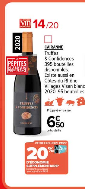 cairanne truffes & confidences 2020
