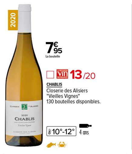 chablis closerie des alisiers "vieilles vignes"