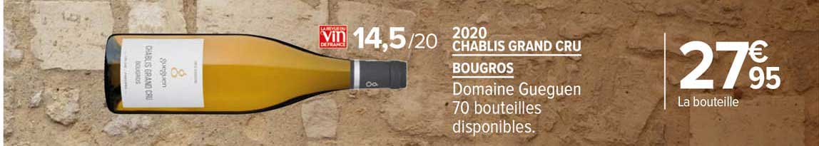 Chablis Grand Cru Bougros Domaine Gueguen 2020
