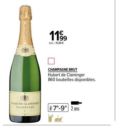 champagne brut hubert de claminger