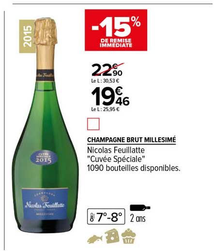 champagne brut millesimé nicolas feuillatte "cuvée spéciale"