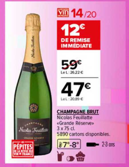 champagne brut nicolas feuillatte "grande réserve"
