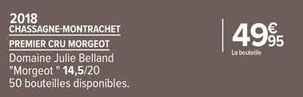 chassagne-montrachet premier cru morgeot domaine julie belland "morgeot" 2018