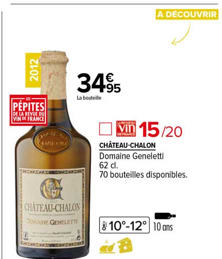 château-chalon domaine geneletti 2012