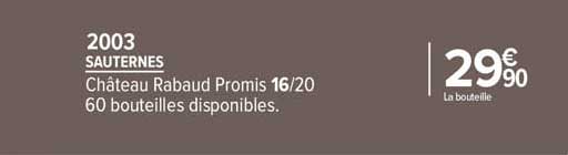 Château Rabaud Promis 2003