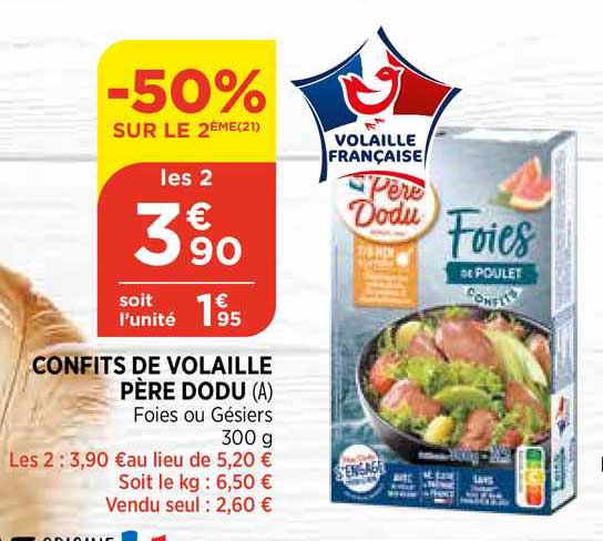 confits de volaille père dodu