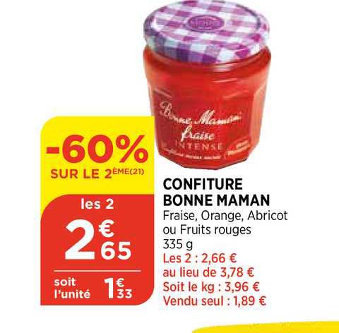 confiture bonne maman