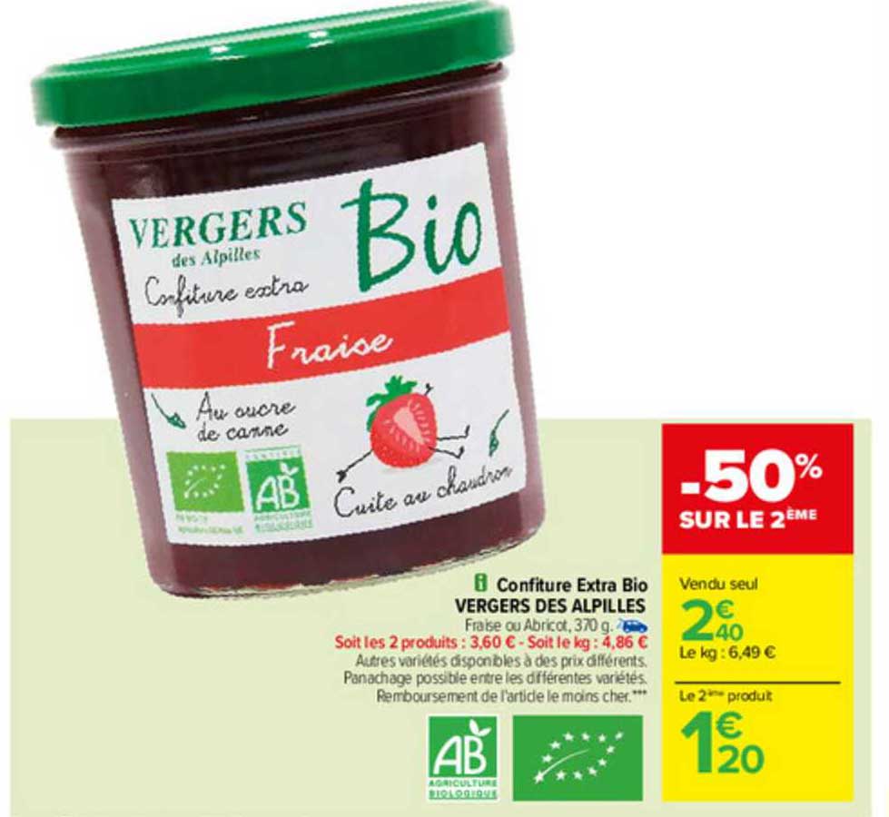 Confiture Extra Bio Vergers Des Alpilles