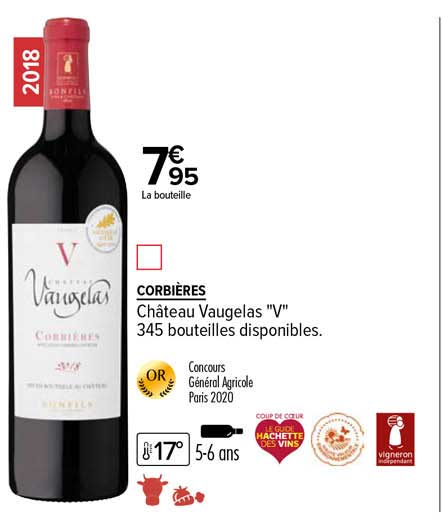 corbières château vaugelas "v"