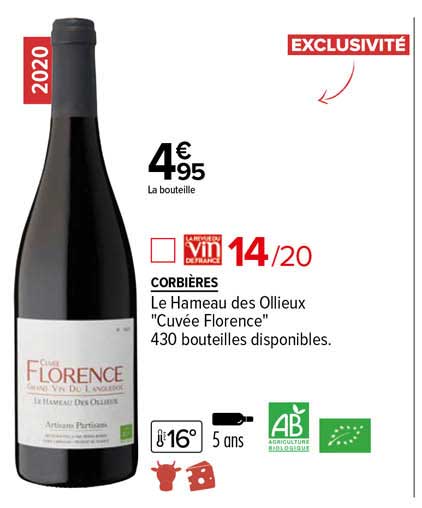 corbières le hameau des ollieux "cuvée florence"