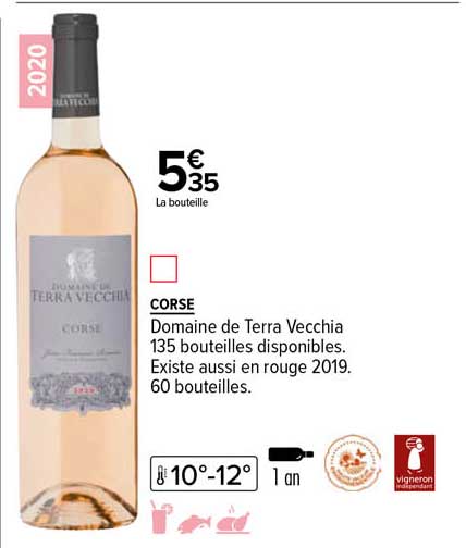 corse domaine de terra vecchia 2020