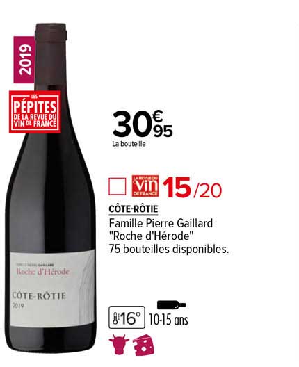 côte-rôtie famille pierre gaillard "roche d'hérode" 2019